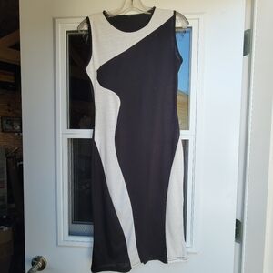 Elegant Black and White Women's Dress
